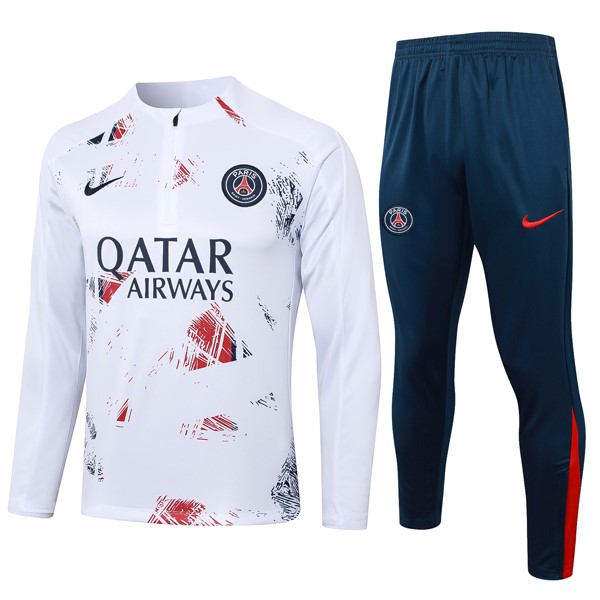 Sudadera De Training PSG 2024-2025 Blanco 3